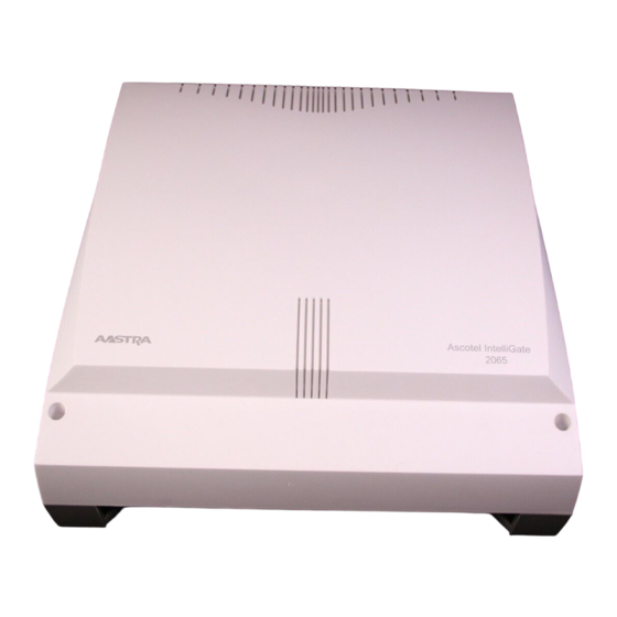 Aastra ascotelIntelliGate 2025 Handbuch