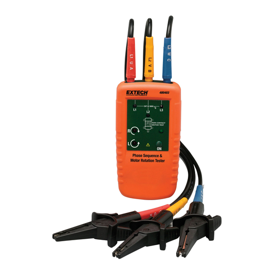 Extech Instruments 480403 Bedienungsanleitung