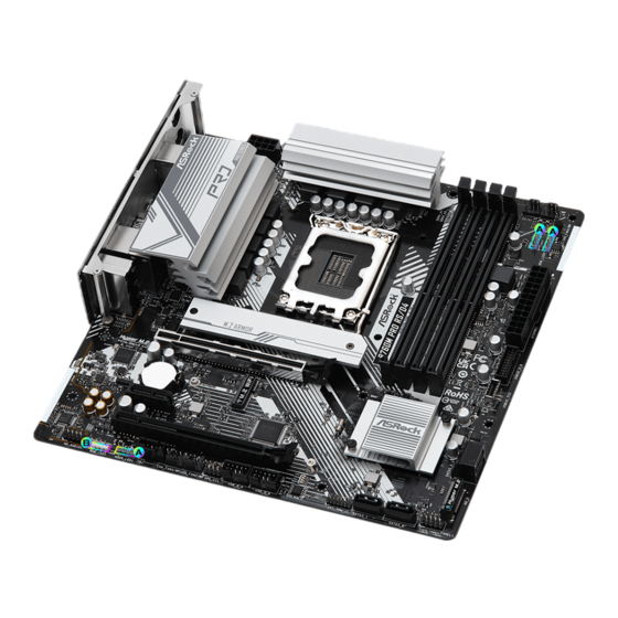 ASROCK B760 PRO RS/D4 Benutzerhandbuch