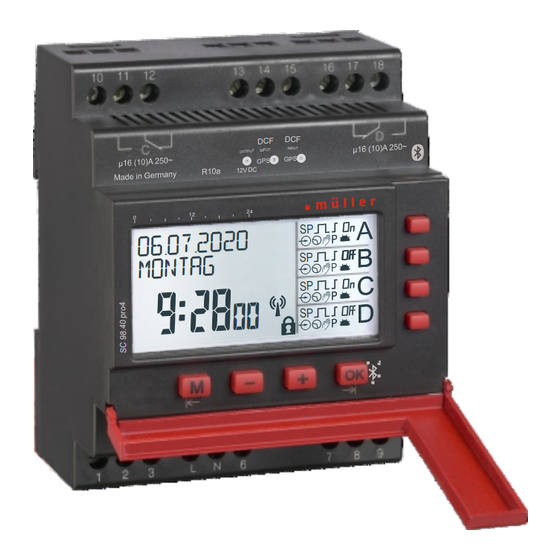 Müller SC88. 0pro4 Serie Bedienungsanleitung