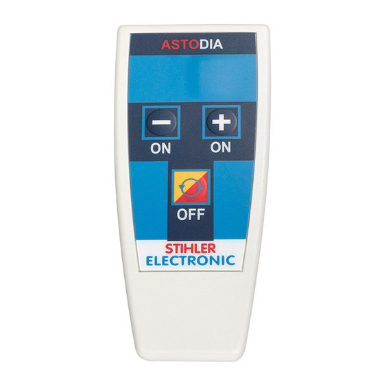 STIHLER ELECTRONIC ASTODIA DIA100 Gebrauchsanweisung