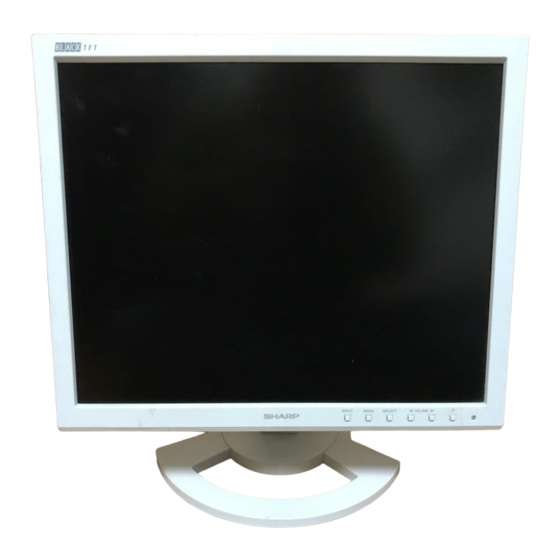 Sharp LL-T1520 Bedienungsanleitung