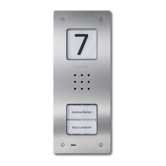 SSS Siedle Compact Audio CA 812-1 Produktinformation