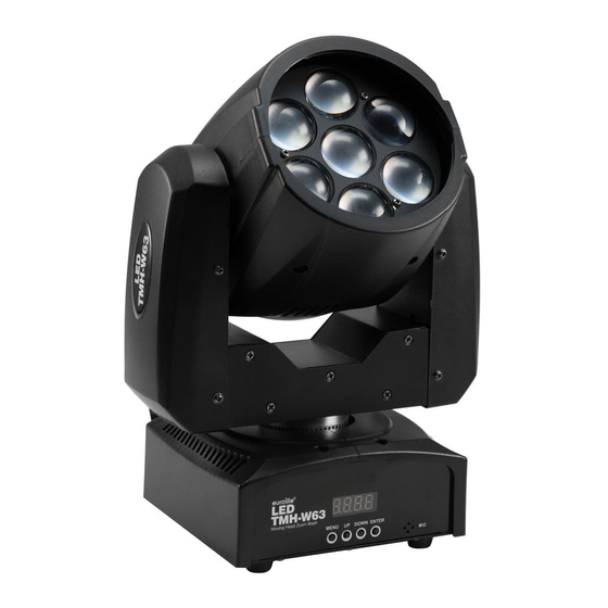 EuroLite LED TMH-W63 Moving Head Zoom Wash Bedienungsanleitung