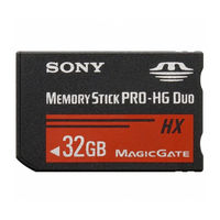 Sony MS-HX8B Bedienungsanleitung