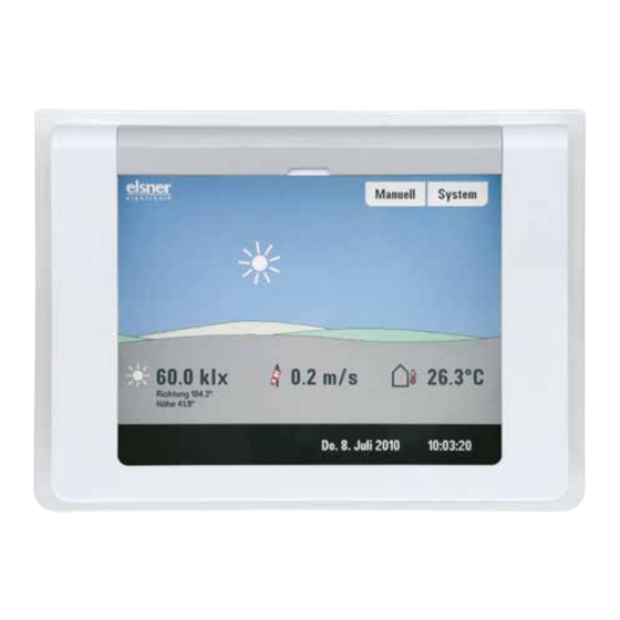 Elsner KNX WS1000 Color Installation Und Bedienung