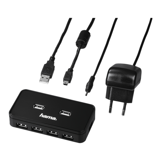 Hama USB 2.0 Hub 1:7 Bedienungsanleitung