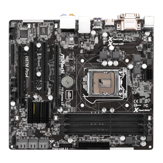 ASROCK H87M Pro4 Bedienungsanleitung