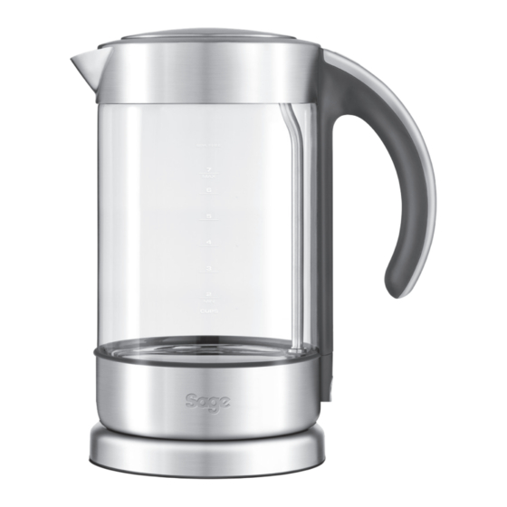 Sage the Crystal Clear BKE750 Bedienungsanleitung