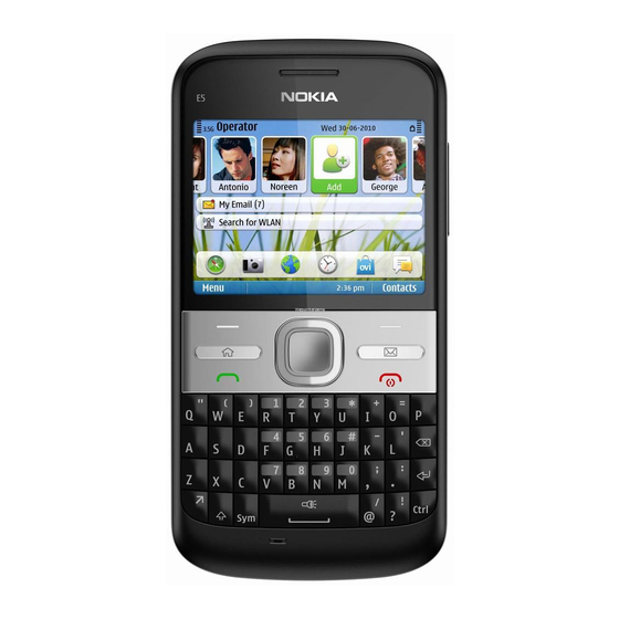 Nokia E5–00 Bedienungsanleitung