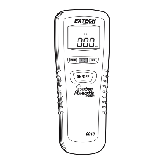 Extech Instruments CO10 Bedienungsanleitung