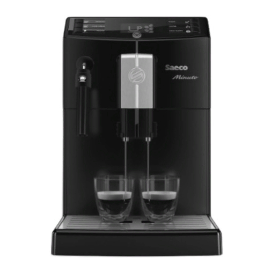 Saeco Minuto HD8761 Bedienungsanleitung