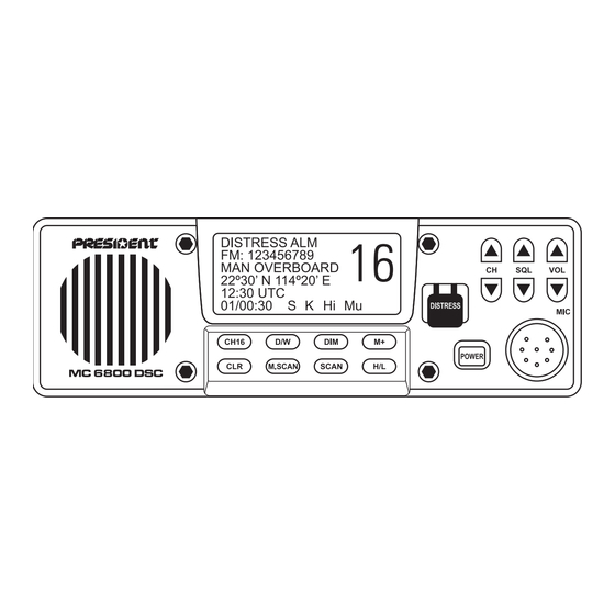 PRESIDENT MC 6800 DSC Bedienungsanleitung
