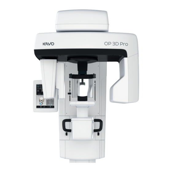 KaVo ORTHOPANTOMOGRAPH OP 3D Pro Bedienungsanleitung