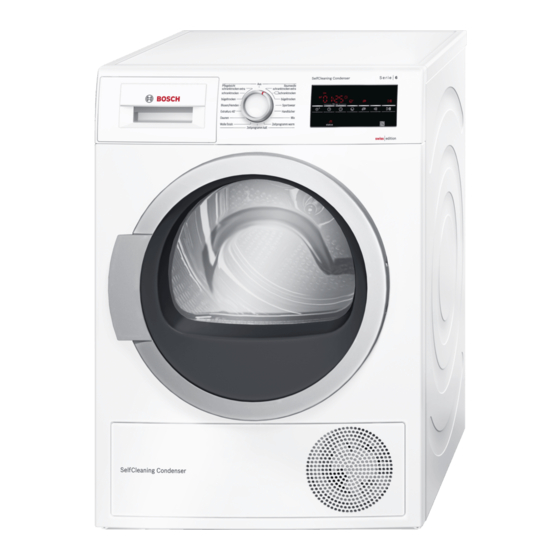 Bosch WTW85460CH Gebrauchs- Und Aufstellanleitung