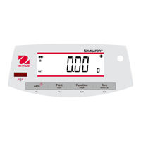 OHAUS Navigator NV1202 Bedienungsanleitung