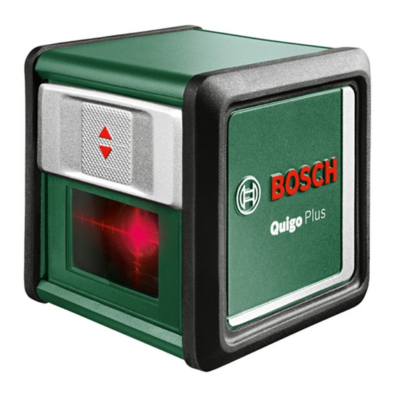 Bosch Quigo Originalbetriebsanleitung