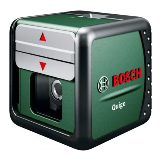 Bosch Quigo Originalbetriebsanleitung