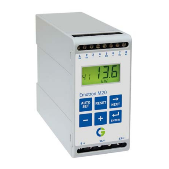 Emotron M20 Betriebsanleitung