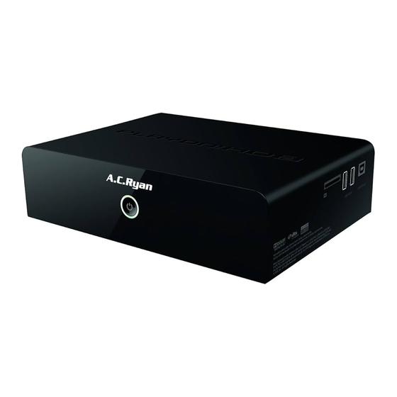 A.C.Ryan ACR-PV73700 Playon HD2 Bedienungsanleitung