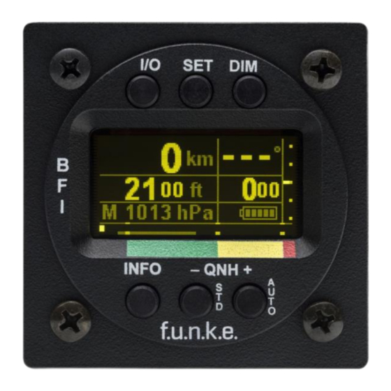 F.u.n.k.e. Basic Flight Instrument BFI57 Bedienung Und Einbau