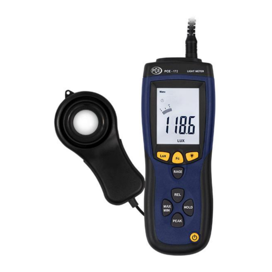 PCE Instruments PCE-174 Bedienungsanleitung