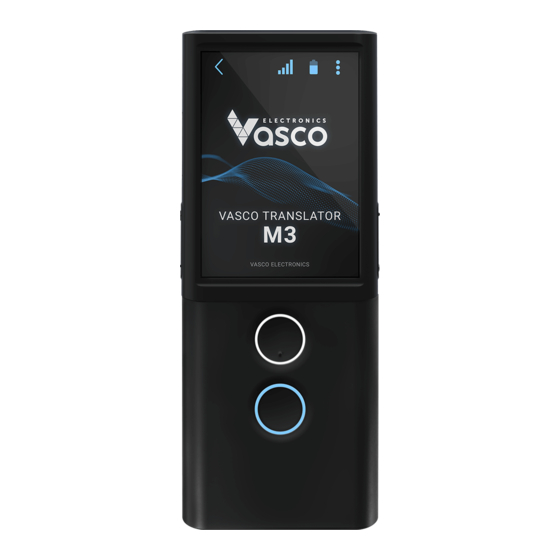 Vasco Translator M3 Kurzanleitung