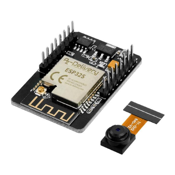 AZ-Delivery ESP32 Cam Betriebsanleitung