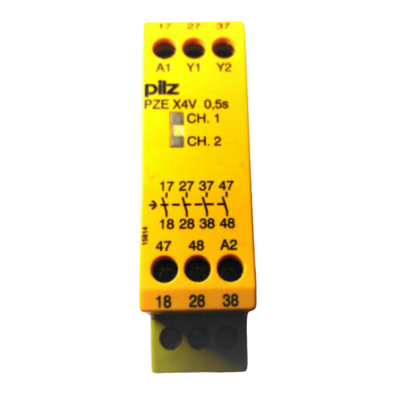 Pilz PZE X4V Bedienungsanleitung