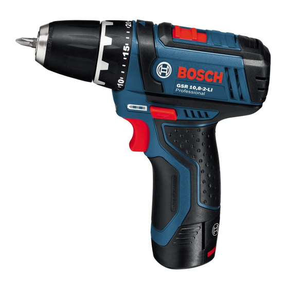 Bosch GSR 10,8-2-LI Professional Originalbetriebsanleitung