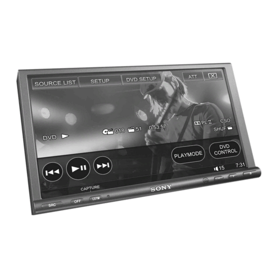 Sony XAV-W1 Bedienungsanleitung