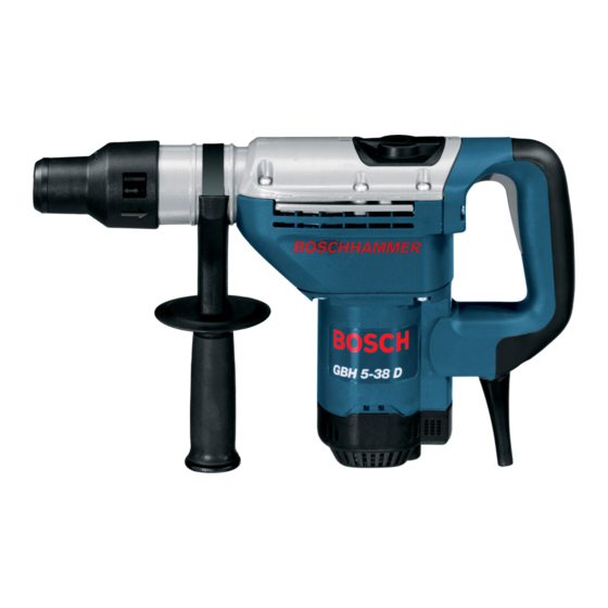 Bosch GBH Professional 5-38 D Handbücher