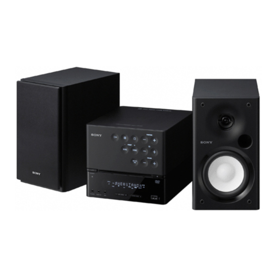 Sony CMT-DH70SWR Bedienungsanleitung