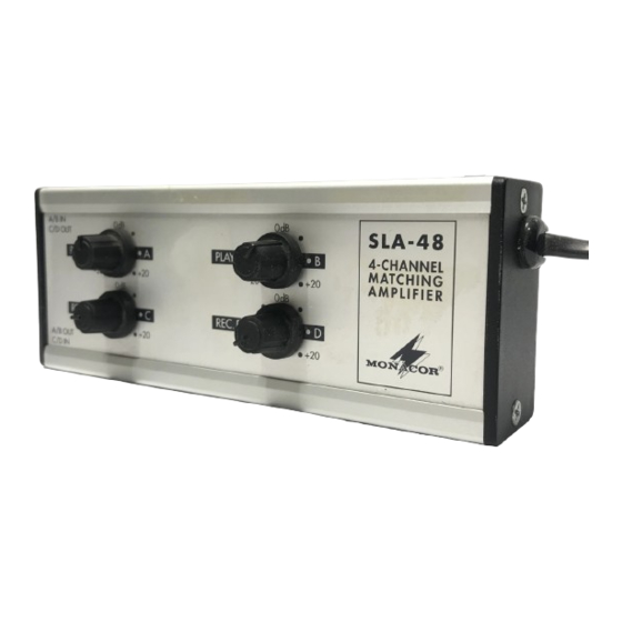 Monacor SLA-48 Bedienungsanleitung