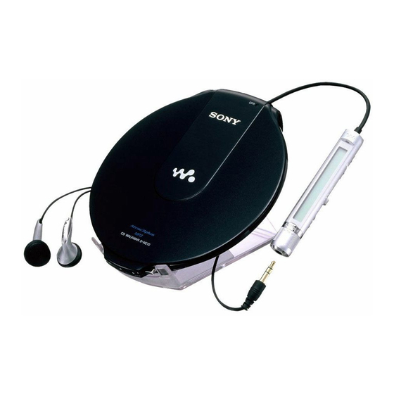 Sony D-NE10 Bedienungsanleitung