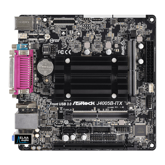 ASROCK J4105B-ITX Bedienungsanleitung