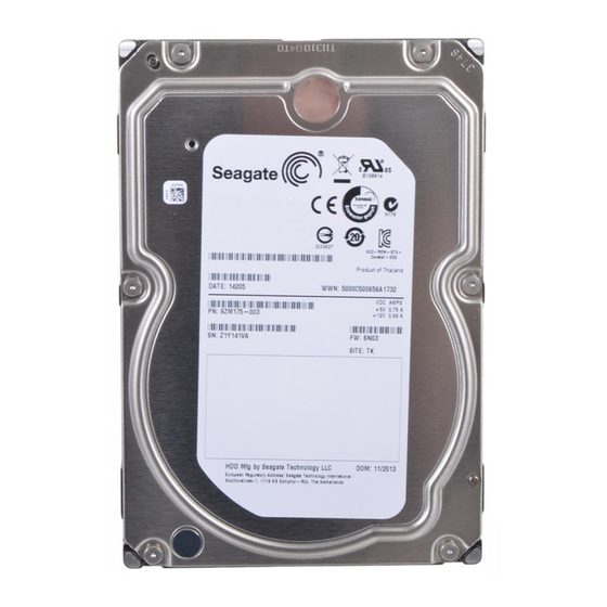 Seagate Exos ST2000NM0055 Bedienungsanleitung