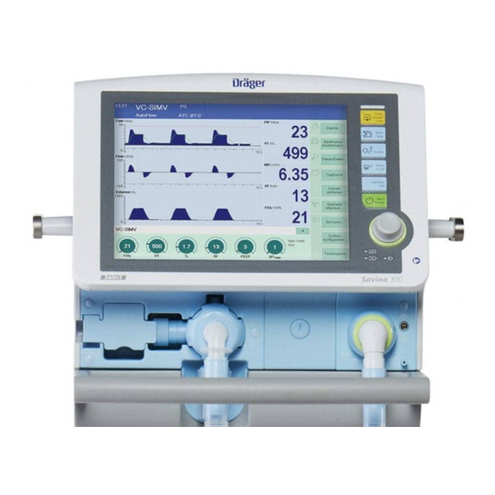Dräger Savina 300 Demontage- Und Montageanleitung