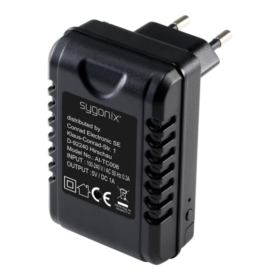 Sygonix 2143108 Bedienungsanleitung