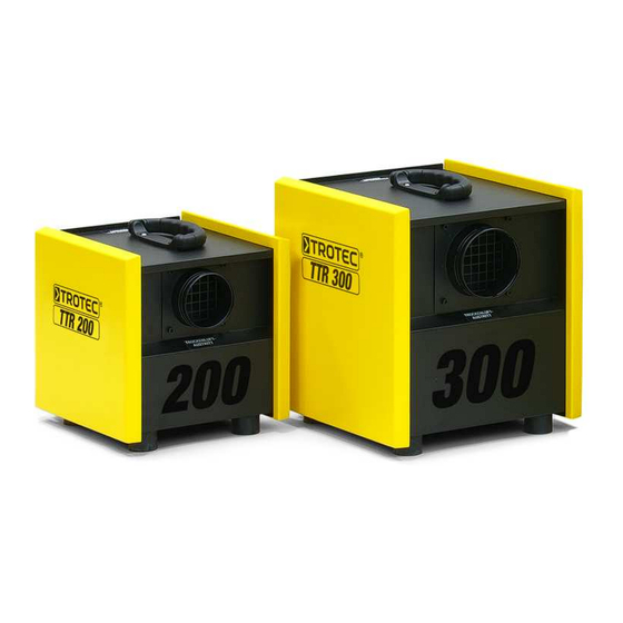 Trotec TTR 300 Betriebsanleitung