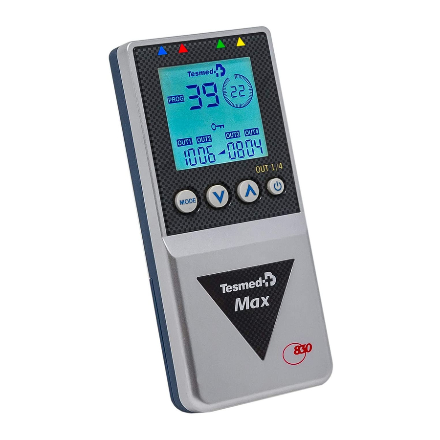 Tesmed Max 830 Gebrauchsanweisung