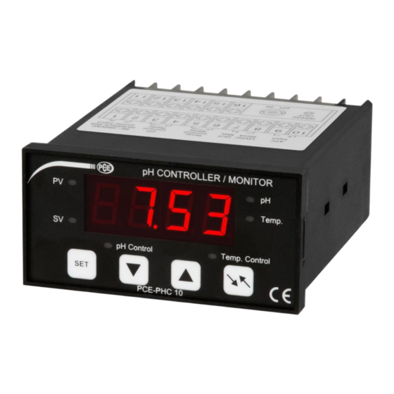 PCE Instruments PCE-PHC 10 Bedienungsanleitung