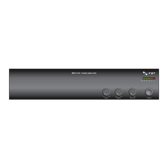 Fbt MPA 5240 Gebrauchsanleitung
