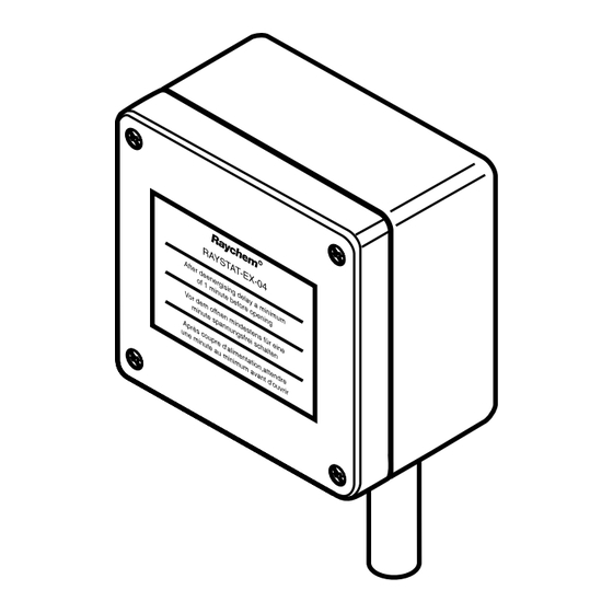 Pentair DigiTrace RAYSTAT-EX-03 Bedienungsanleitung