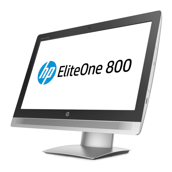 HP EliteOne 800 G2 23 Referenzhandbuch