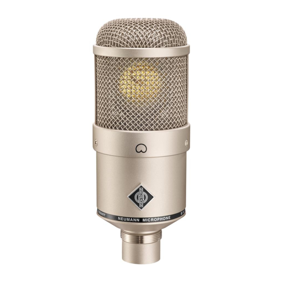 Neumann.Berlin M 147 Tube Bedienungsanleitung