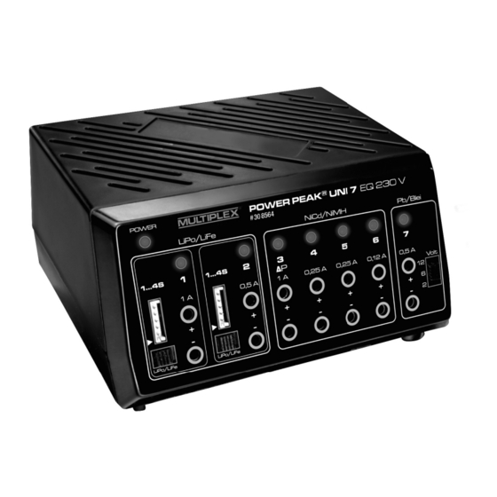 Multiplex Power Peak UNI 7 EQ Bedienungsanleitung