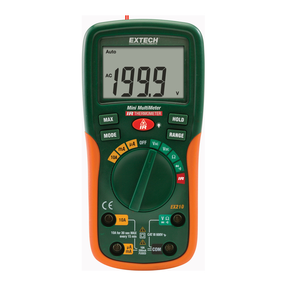 Extech Instruments EX210 Benutzerhandbuch