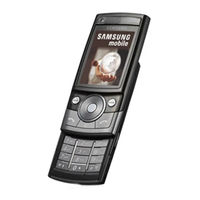 Samsung SGH-G600 Bedienungsanleitung
