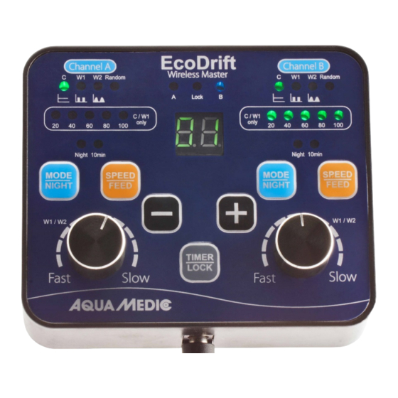 Aqua Medic EcoDrift Wireless Master Controller Bedienungsanleitung
